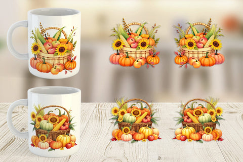 Mug Wrap Fall Fruit Sublimation artnoy 
