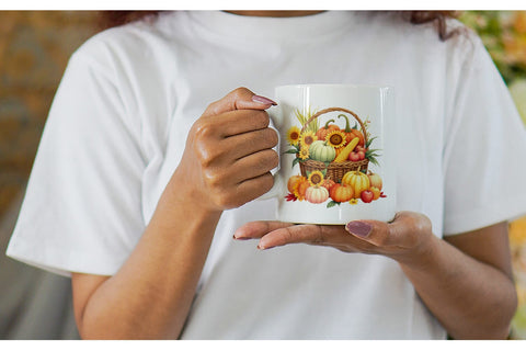 Mug Wrap Fall Fruit Sublimation artnoy 