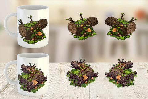 Mug Wrap Fallen Log Sublimation artnoy 