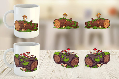 Mug Wrap Fallen Log Sublimation artnoy 