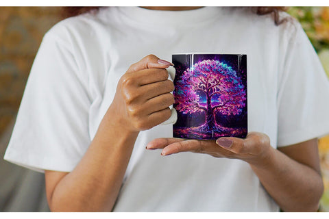 Mug Wrap Fantastic Pink Tree Life Sublimation artnoy 