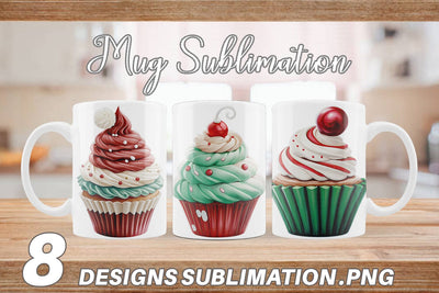 Mug Wrap Festive Cupcake Sublimation artnoy 