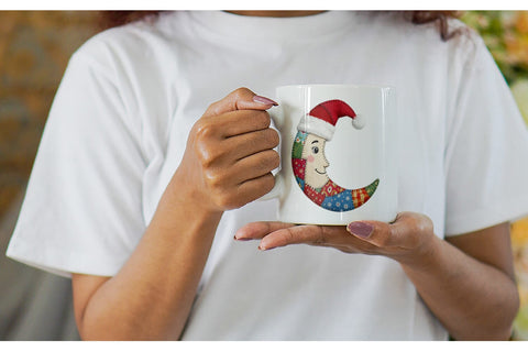 Mug Wrap Festive Handcrafted Patchwork Sublimation artnoy 