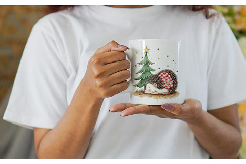 Mug Wrap Festive Patchwork Pets Sublimation artnoy 