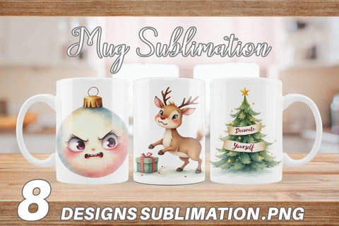 Mug Wrap Festive Rage Sublimation artnoy 