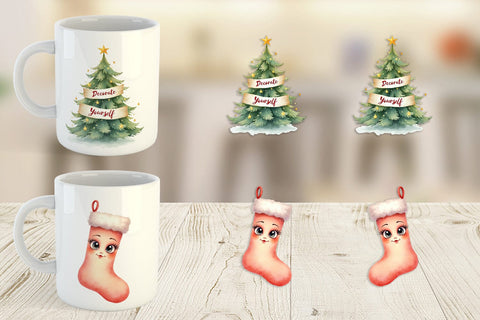 Mug Wrap Festive Rage Sublimation artnoy 