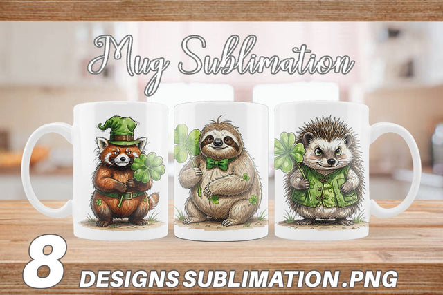 Mug Wrap Festive St Paddys Fauna Sublimation artnoy 