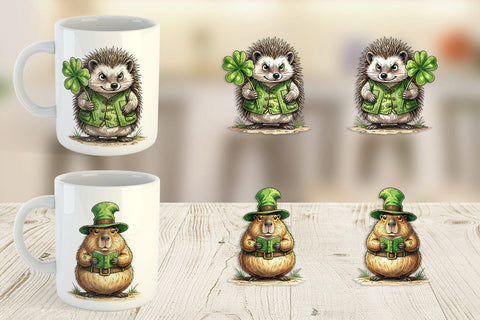 Mug Wrap Festive St Paddys Fauna Sublimation artnoy 