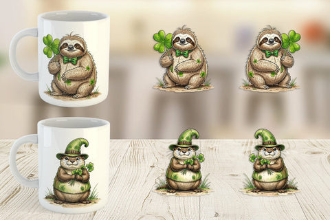 Mug Wrap Festive St Paddys Fauna Sublimation artnoy 