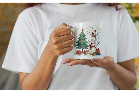 Mug Wrap Festive Winter Whimsy Sublimation artnoy 