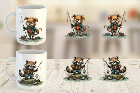 Mug Wrap Fishing Grumps Sublimation artnoy 