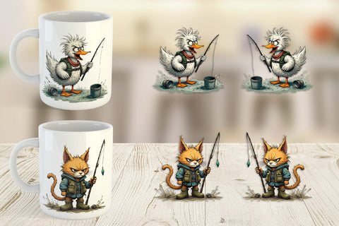 Mug Wrap Fishing Grumps Sublimation artnoy 
