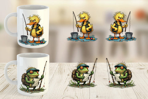 Mug Wrap Fishing Grumps Sublimation artnoy 
