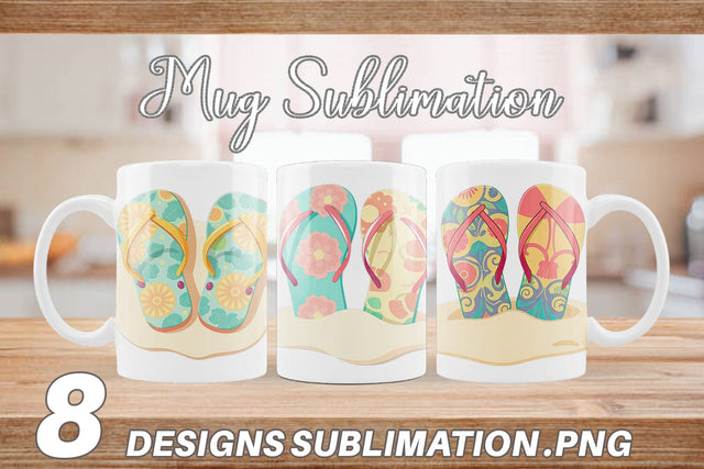 Mug Wrap Flip-Flops Sublimation artnoy 