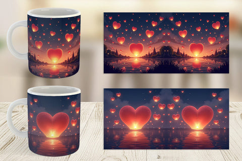 Mug Wrap Floating Lantern Sublimation artnoy 