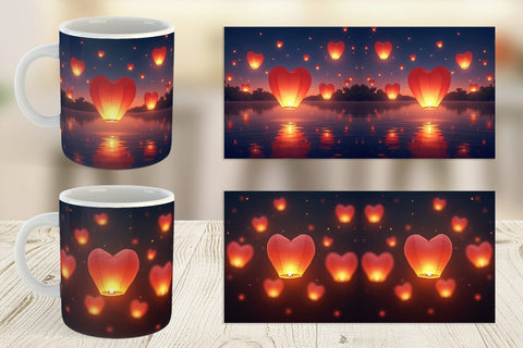 Mug Wrap Floating Lantern Sublimation artnoy 