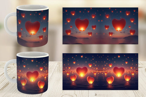 Mug Wrap Floating Lantern Sublimation artnoy 