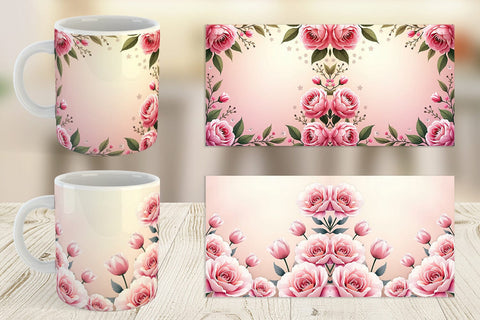 Mug Wrap Floral Elegance Sublimation artnoy 