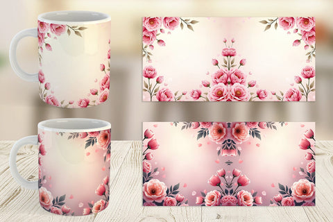 Mug Wrap Floral Elegance Sublimation artnoy 