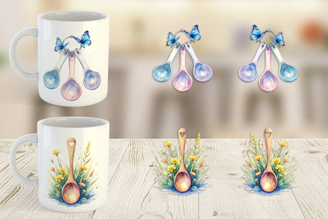 Mug Wrap Floral Kitchen Tools Decor Sublimation artnoy 