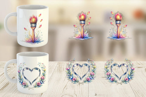 Mug Wrap Floral Kitchen Tools Decor Sublimation artnoy 