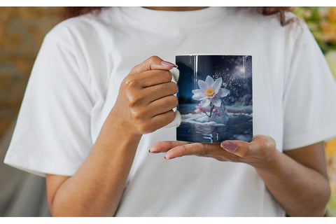 Mug Wrap Flower and Water Sublimation artnoy 