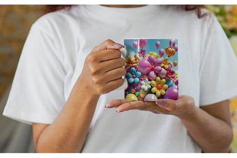 Mug Wrap Flower Balloon Sublimation artnoy 