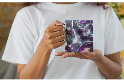 Mug Wrap Flowy Holographic Sublimation artnoy 