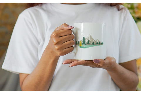 Mug Wrap Forest and Mountain Sublimation artnoy 
