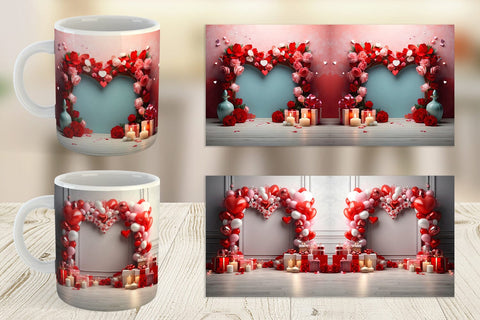 Mug Wrap Frame Valentine Sublimation artnoy 