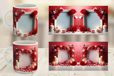Mug Wrap Frame Valentine Sublimation artnoy 