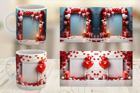 Mug Wrap Frame Valentine Sublimation artnoy 