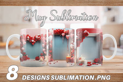 Mug Wrap Frame Valentine Sublimation artnoy 
