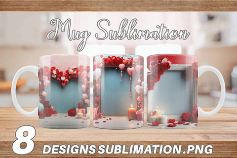 Mug Wrap Frame Valentine Sublimation artnoy 
