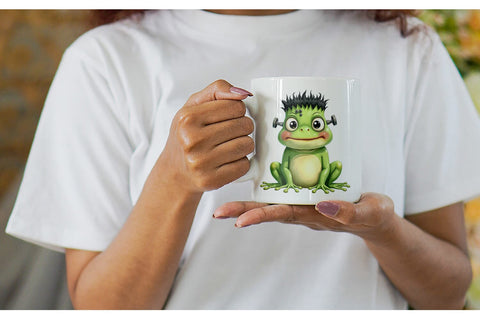 Mug Wrap Frankenstein Frog Sublimation artnoy 