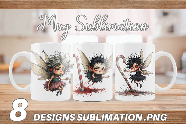 Mug Wrap Frazzled Sugar Plum Fairy Sublimation artnoy 