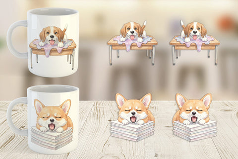 Mug Wrap Friday Burnout Animal Watercolor Sublimation artnoy 