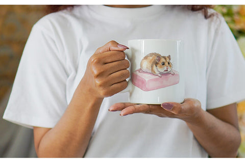 Mug Wrap Friday Burnout Animal Watercolor Sublimation artnoy 