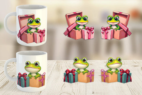 Mug Wrap Frog Gift Sublimation artnoy 