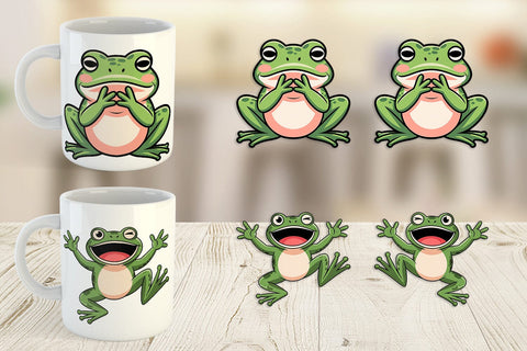 Mug Wrap Frog Mood Sublimation artnoy 