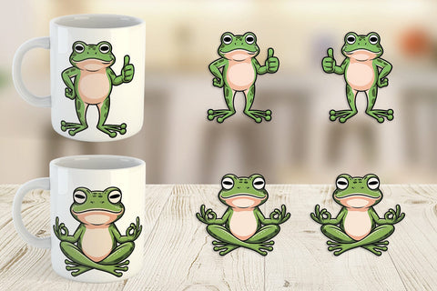 Mug Wrap Frog Mood Sublimation artnoy 
