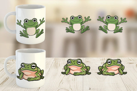 Mug Wrap Frog Mood Sublimation artnoy 