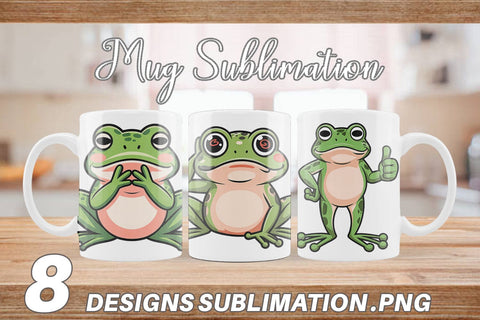 Mug Wrap Frog Mood Sublimation artnoy 