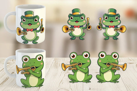 Mug Wrap Frog New Year Sublimation artnoy 