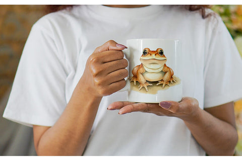 Mug Wrap Frog Wildlife Sublimation artnoy 