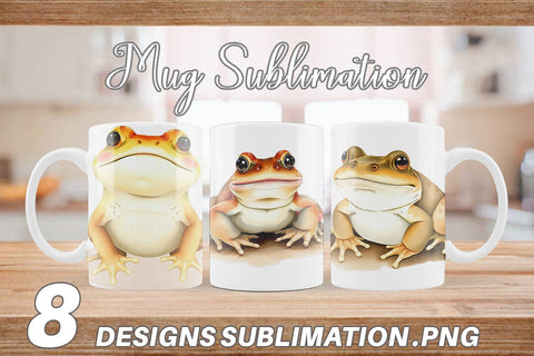 Mug Wrap Frog Wildlife Sublimation artnoy 