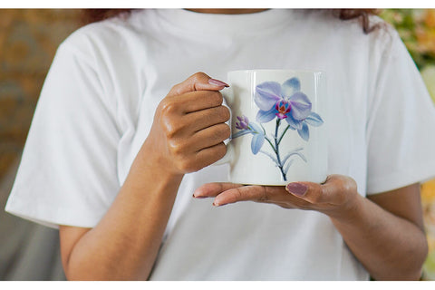 Mug Wrap Frosted Orchid Sublimation artnoy 