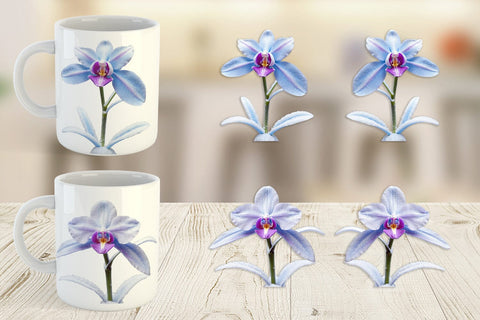 Mug Wrap Frosted Orchid Sublimation artnoy 