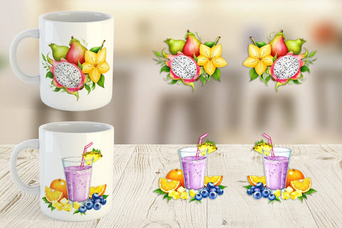 Mug Wrap Fruit Fiesta Sublimation artnoy 