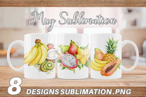 Mug Wrap Fruit Fiesta Sublimation artnoy 